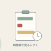 時間帯ごとにシフトを見直すイメージ（シフト表と時計）